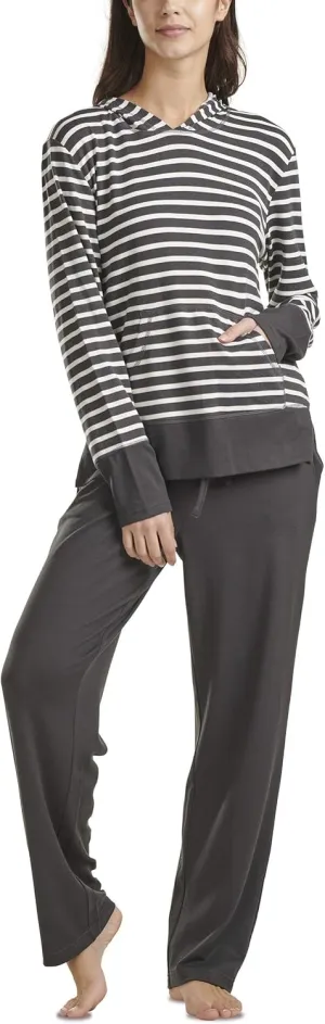 Karen Neuburger Women's Pillowsoft Hoodie Pajama Set