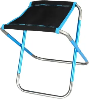 KICHOUSE Camping Accessory Small Folding Stool Comfortable for BBQ Fishing and Traveling
