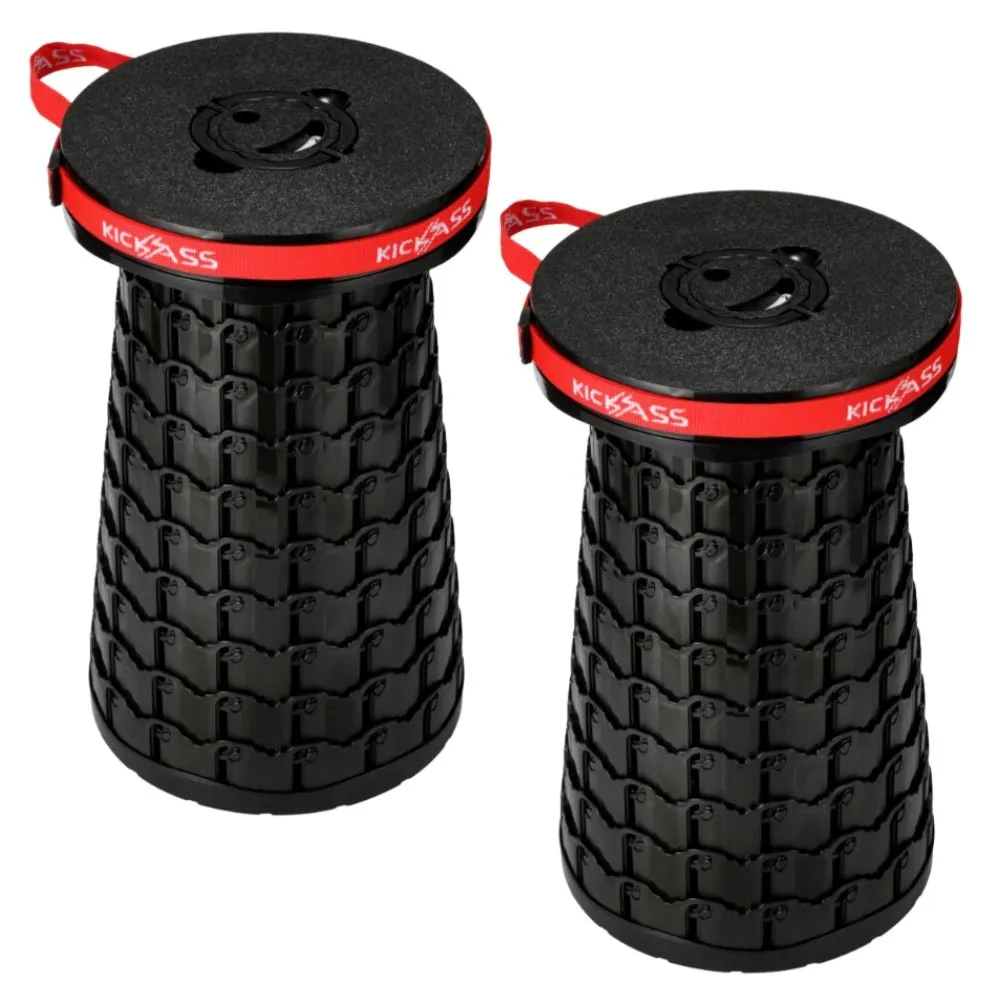 KickAss Portable Outdoor Pop Up Stool- 2 Stools
