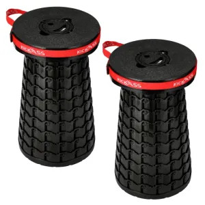 KickAss Portable Outdoor Pop Up Stool- 2 Stools