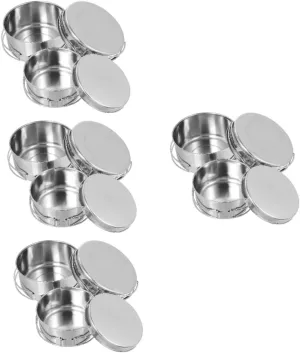 Kisangel Stainless Steel Camping Pot Pan Handle Stackable Design for Outdoor Cooking for Picnics Hiking and