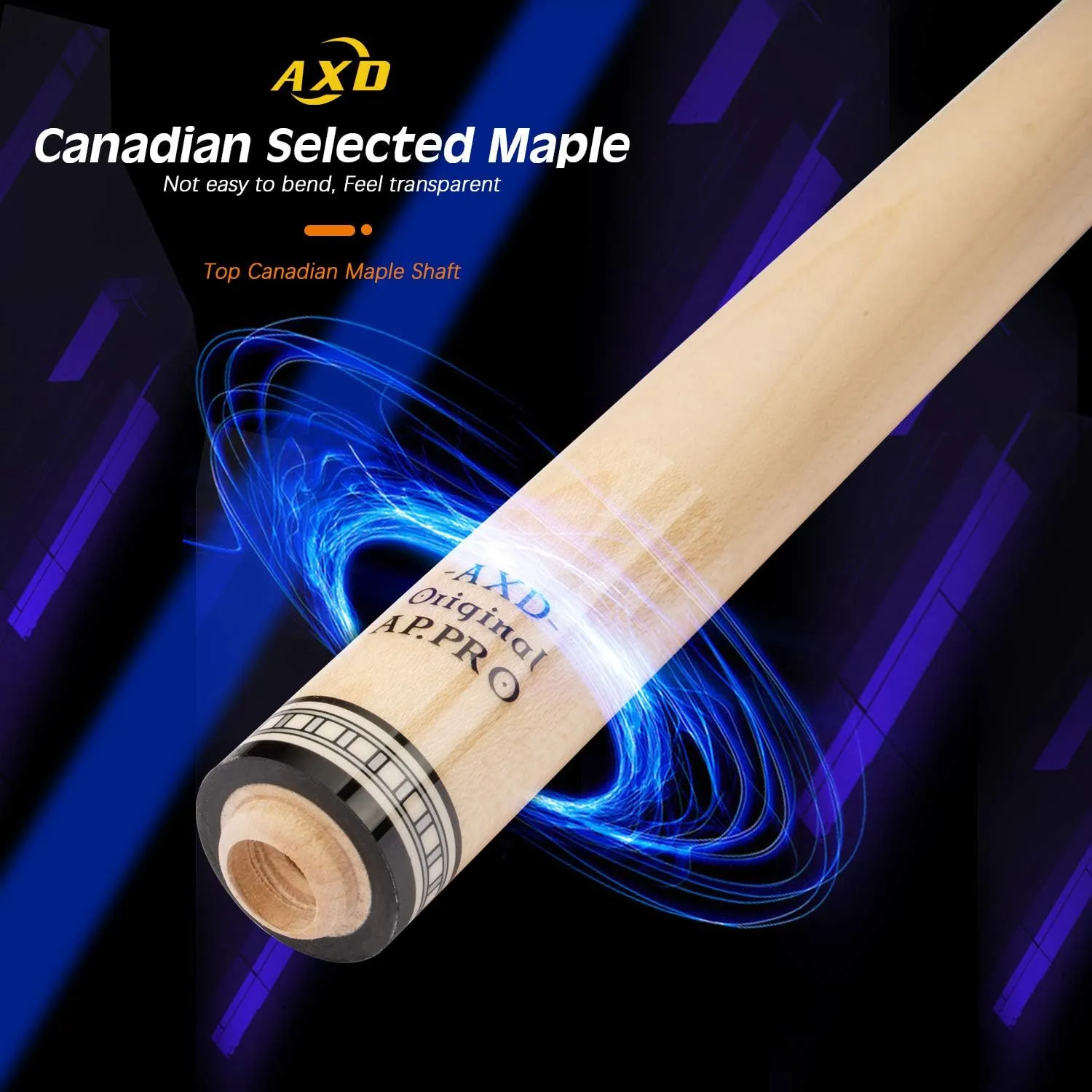 KONLLEN Pool Cue Stick Pro Taper Canadian Maple Billiard Pool Sticks for Adults with Low Deflection Shaft (10.5mm/11.5mm/12.5mm Tip) Professional Billiard Cue Set with Extension and Cue Case