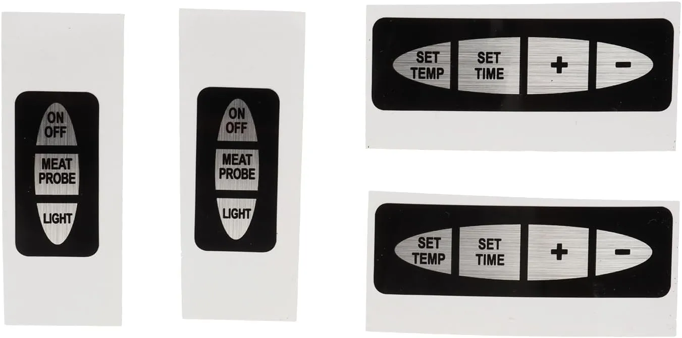 Label for Covering Button Holes, Fix for Masterbuilt Control Panel 9007140014 Button Overlay That Delaminates