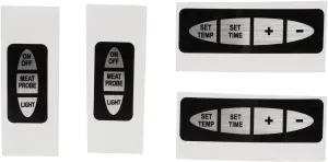 Label for Covering Button Holes, Fix for Masterbuilt Control Panel 9007140014 Button Overlay That Delaminates