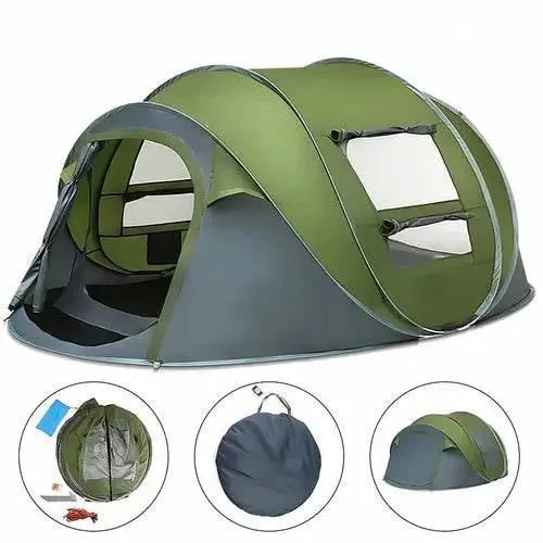 Large Capacity 4 to 5 Persons Automatic Pop Up Camping Tent for Easy Setup