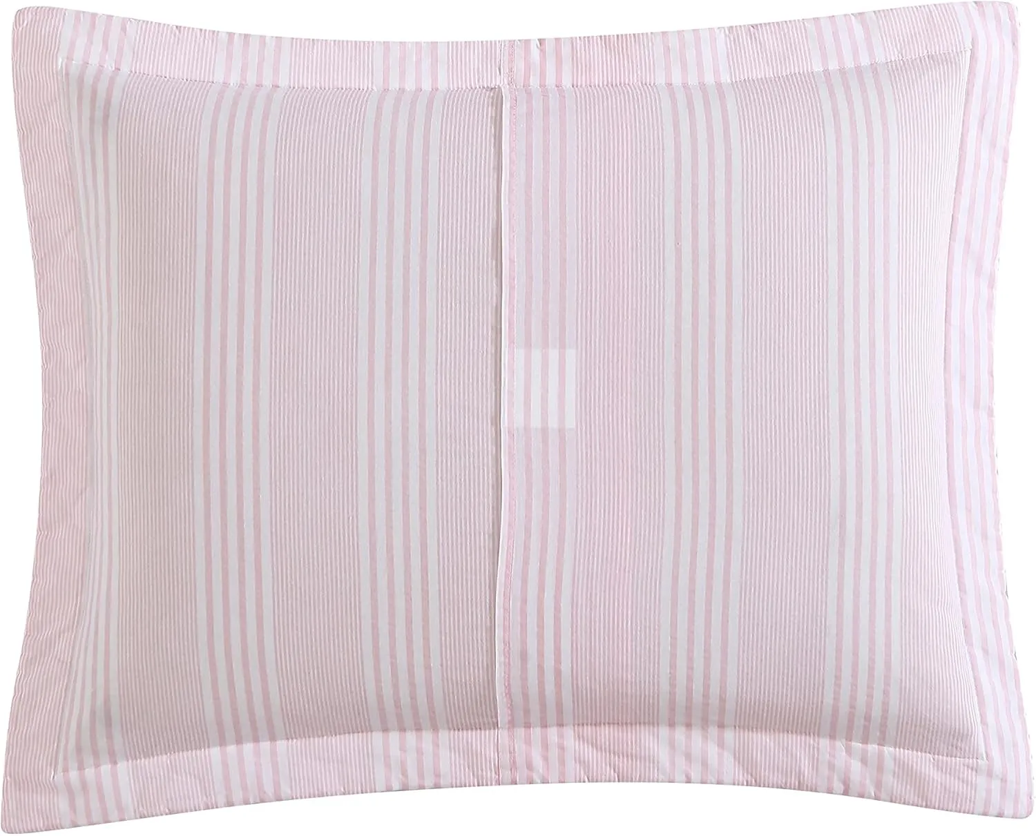 Laura Ashley - Twin Quilt Set, Reversible Cotton Bedding with Matching Sham, Lightweight Home Decor for All Seasons (Bedford Pink, Twin)