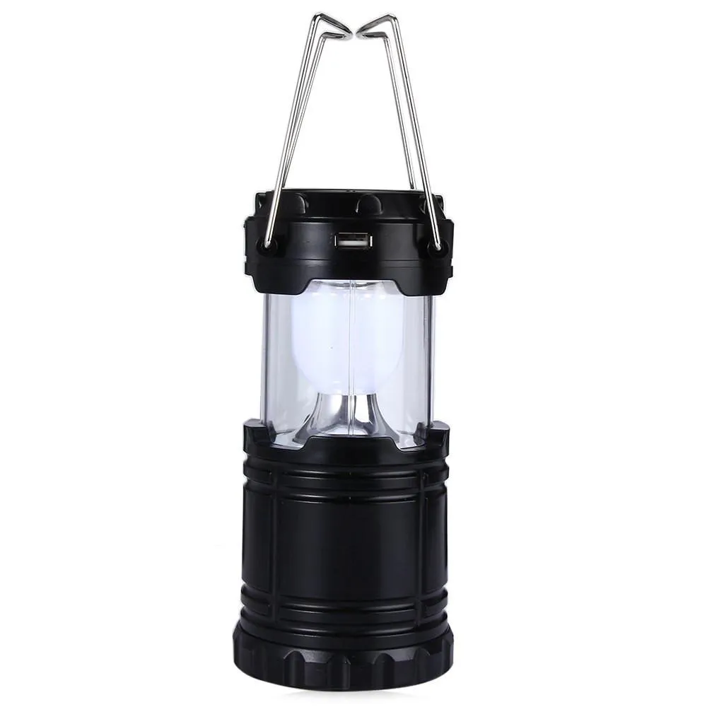 LED Solar Panel Collapsible Rechargeable Camping Light