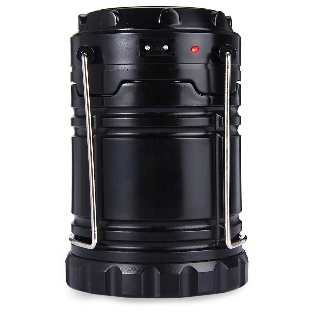 LED Solar Panel Collapsible Rechargeable Camping Light
