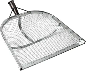 Leefasy Screen Soil Shovels Stainless Steel Multipurpose Dustpan Easy Carrying Home Sieve Soil Shovels for Sifting Corn Kernels, 12mm