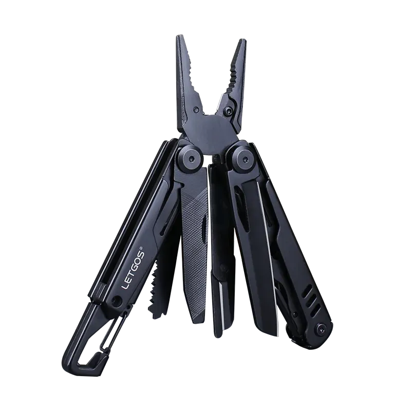 LETGOS 16-in-1 Camping Multi-Tool with Folding Pliers, Wire Stripper, and Portable Design