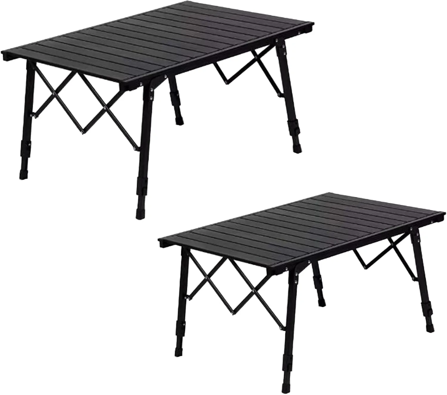 Liftable Camping Table Aluminum Folding Camping Table Roll Up Tables for Camping with Storage Bag Outdoor Portable Design