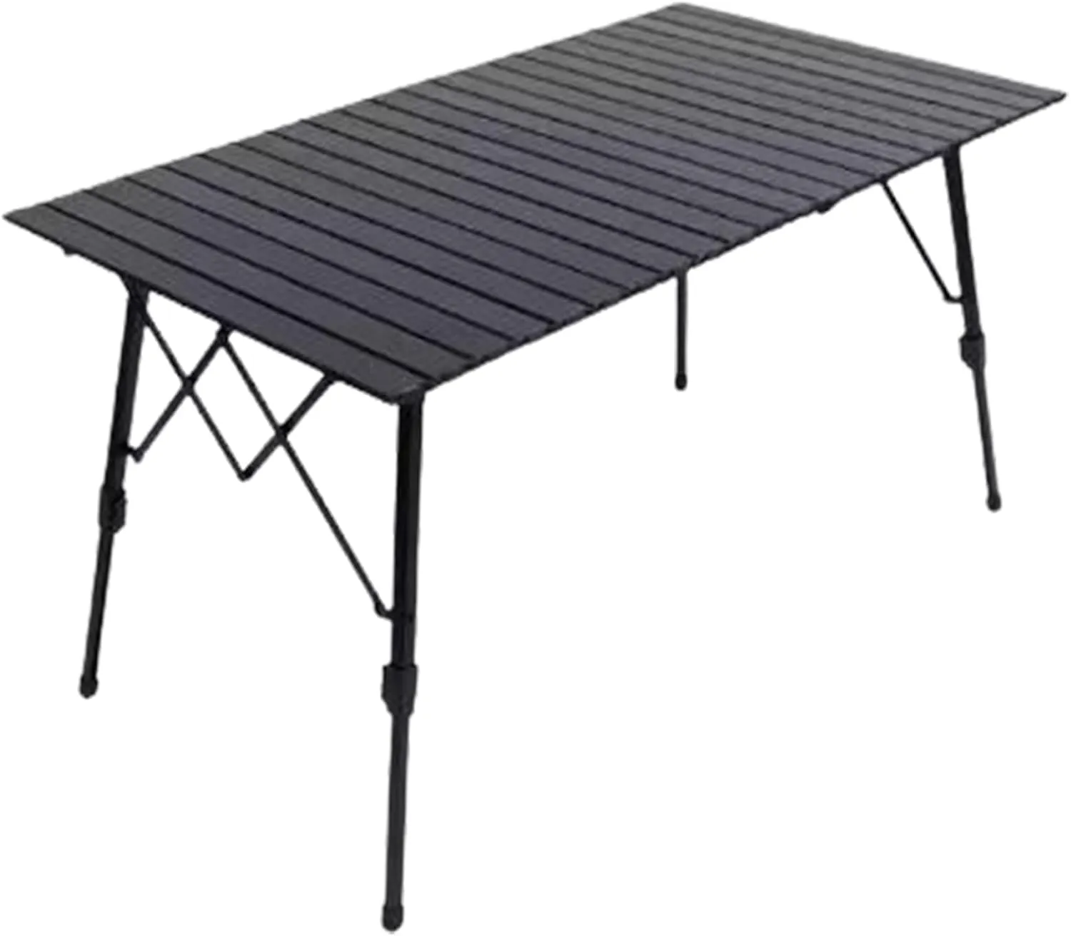 Lifting Camping Table Folding Tables for Camping Aluminum Roll-up Table Adjustable Table Legs for Indoor & Outdoor Party