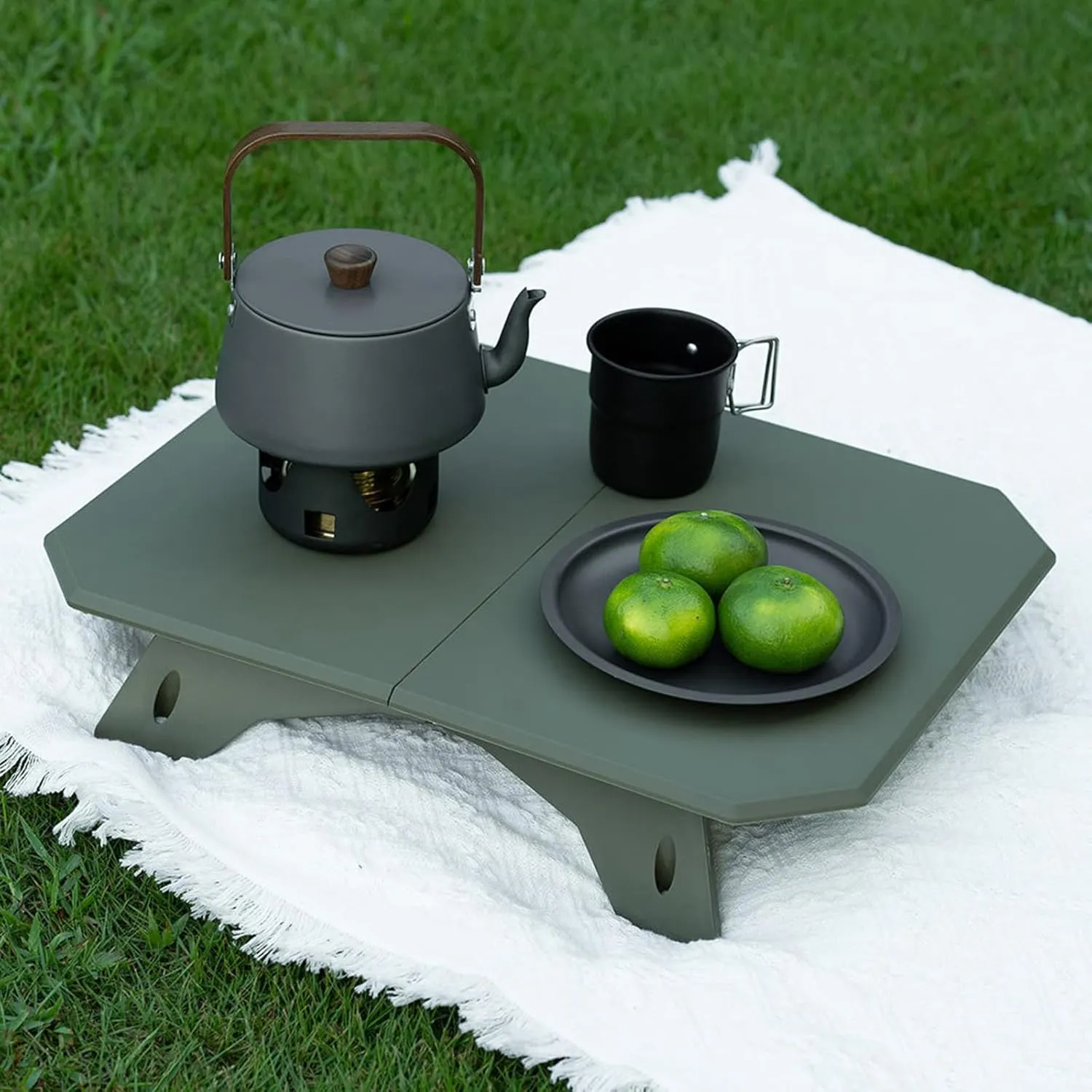Light Weight Camping Table Portable Folding Beach Table with Adjustable Heights Folding Picnics Tables Enduring