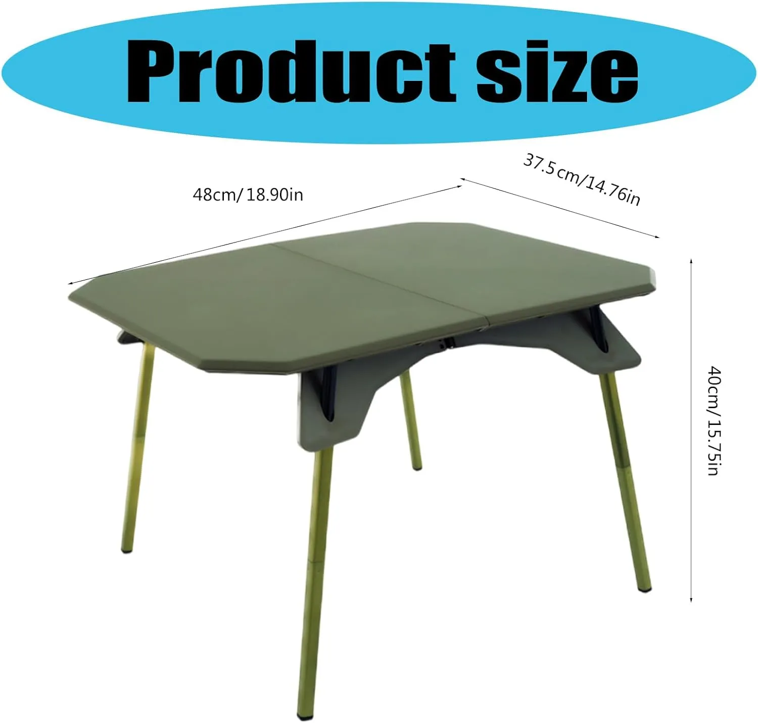 Light Weight Camping Table Portable Folding Beach Table with Adjustable Heights Folding Picnics Tables Enduring
