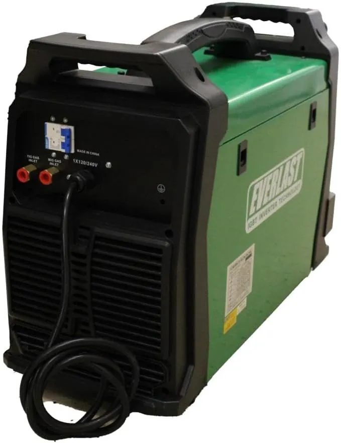 LightningMTS 225 Welder MIG, AC/DC Pulse TIG, and Stick design 200 Amp Dual Voltage 120V or 240V. Power-Set function features synergic function of all processes.