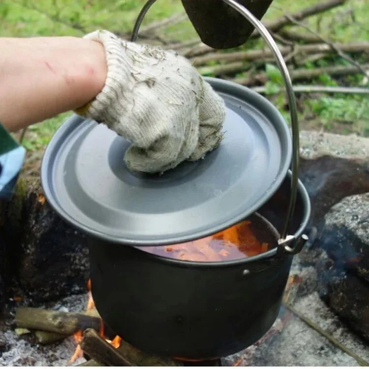 Lightweight and Portable Camping Cookware Set for 1-7 Persons