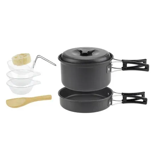 Lightweight and Portable Camping Cookware Set for 1-7 Persons