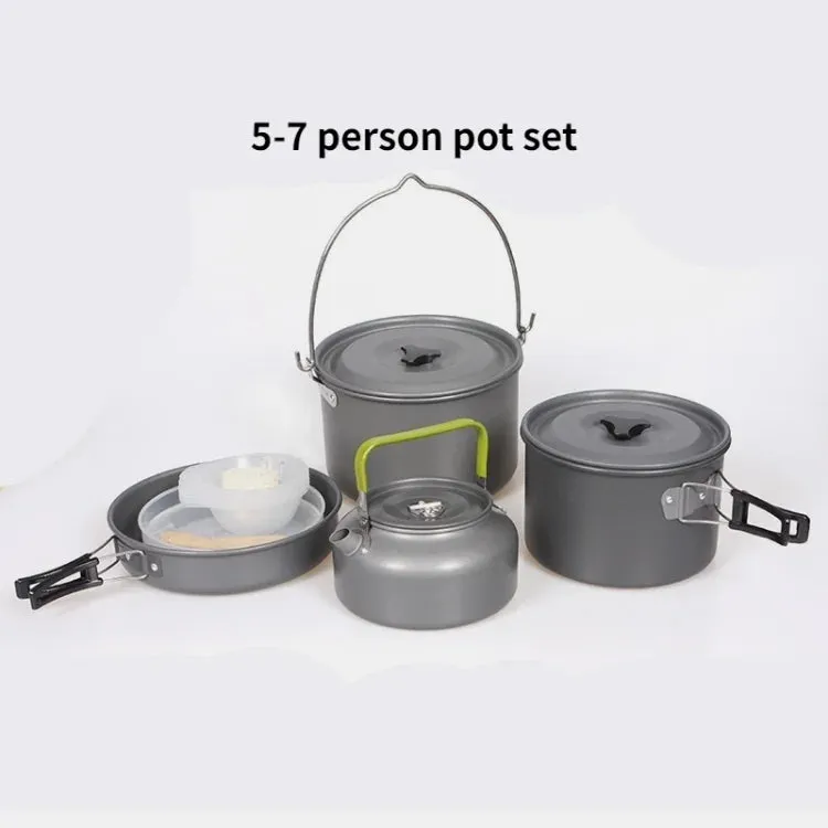 Lightweight and Portable Camping Cookware Set for 1-7 Persons