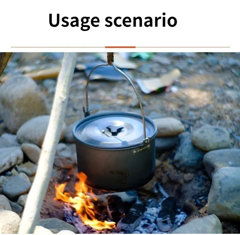 Lightweight and Portable Camping Cookware Set for 1-7 Persons