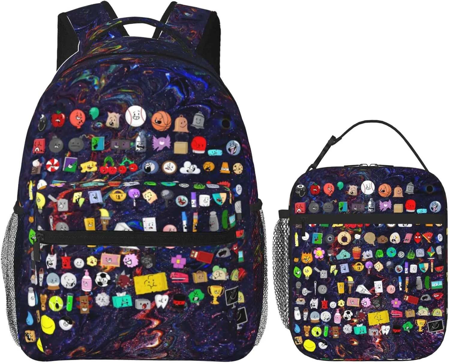 Lightweight Hiking Daypacks Backpack With Lunch Box Sets Adjustable Shoulder Straps, Black4