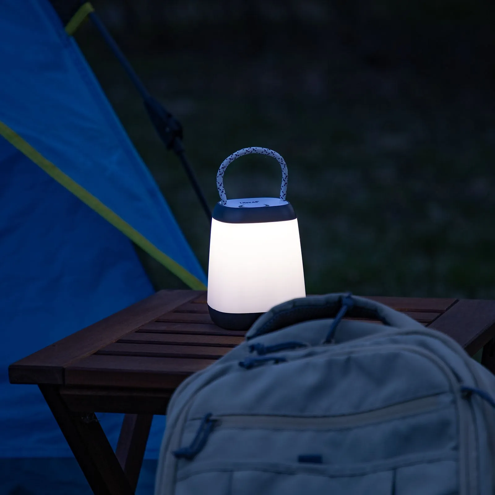 LitezAll Square Mini Lantern with Rope handle