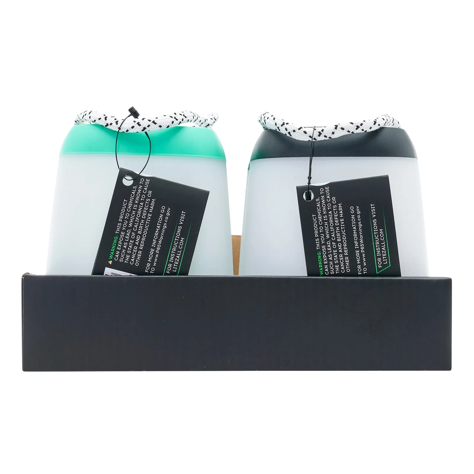 LitezAll Square Mini Lantern with Rope handle