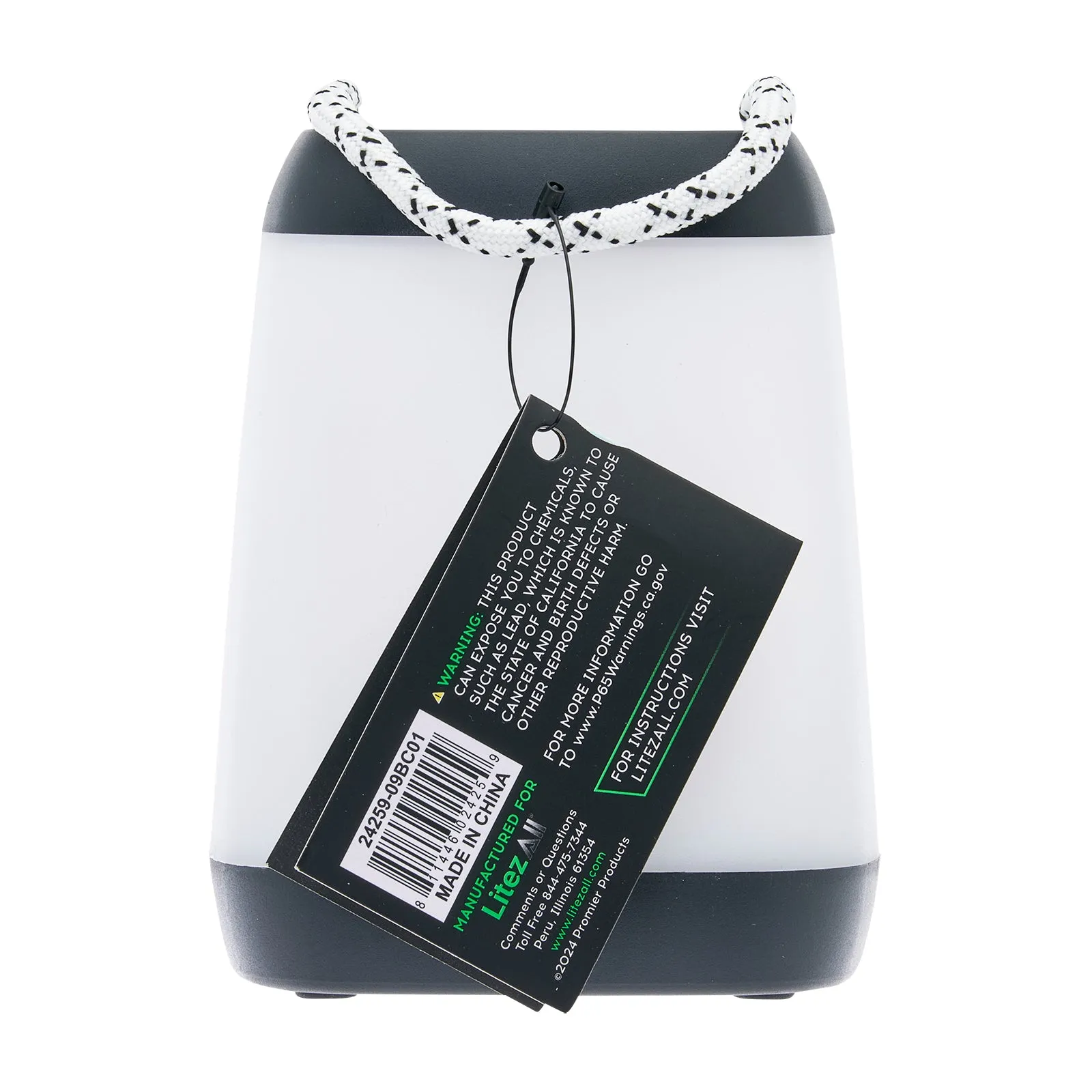 LitezAll Square Mini Lantern with Rope handle