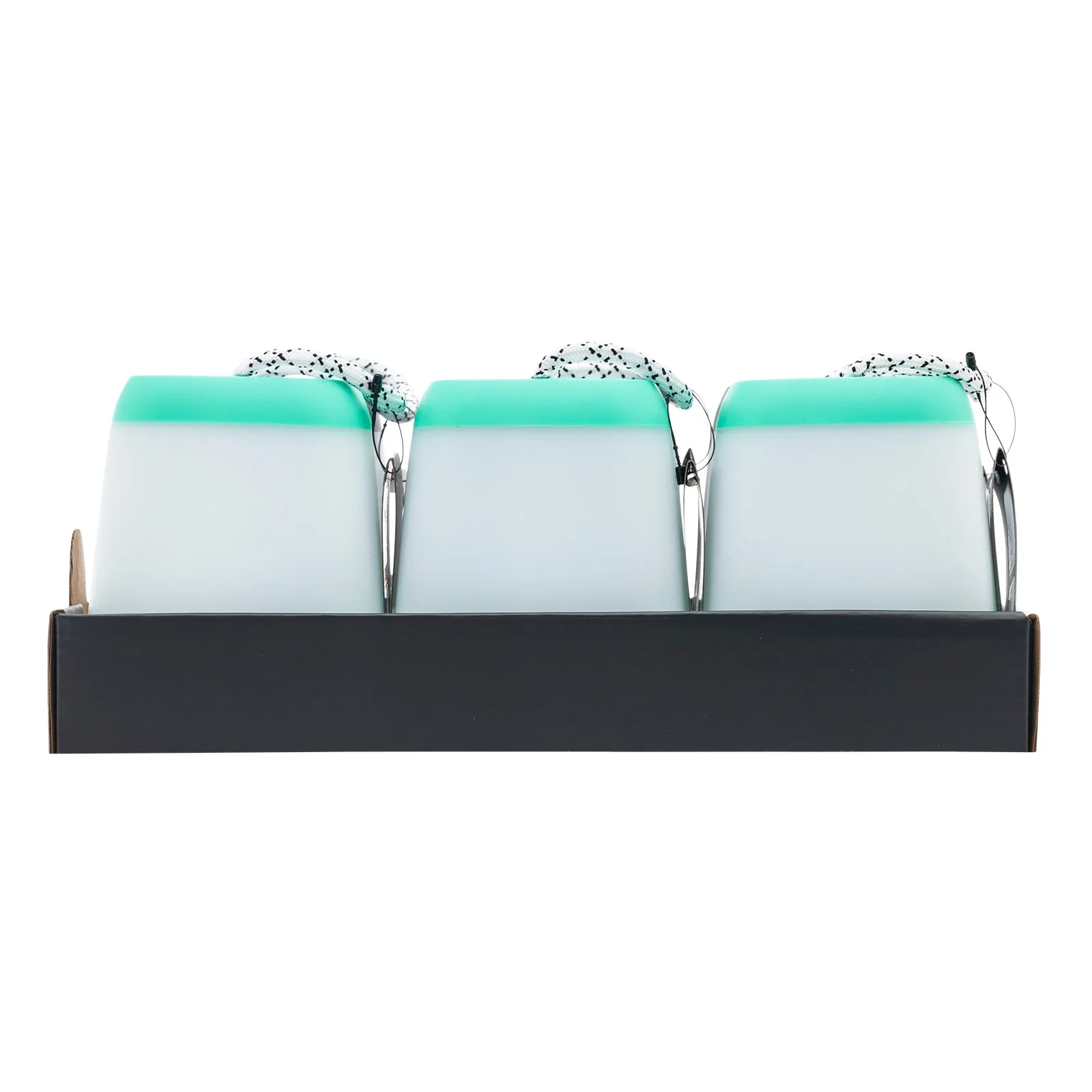 LitezAll Square Mini Lantern with Rope handle