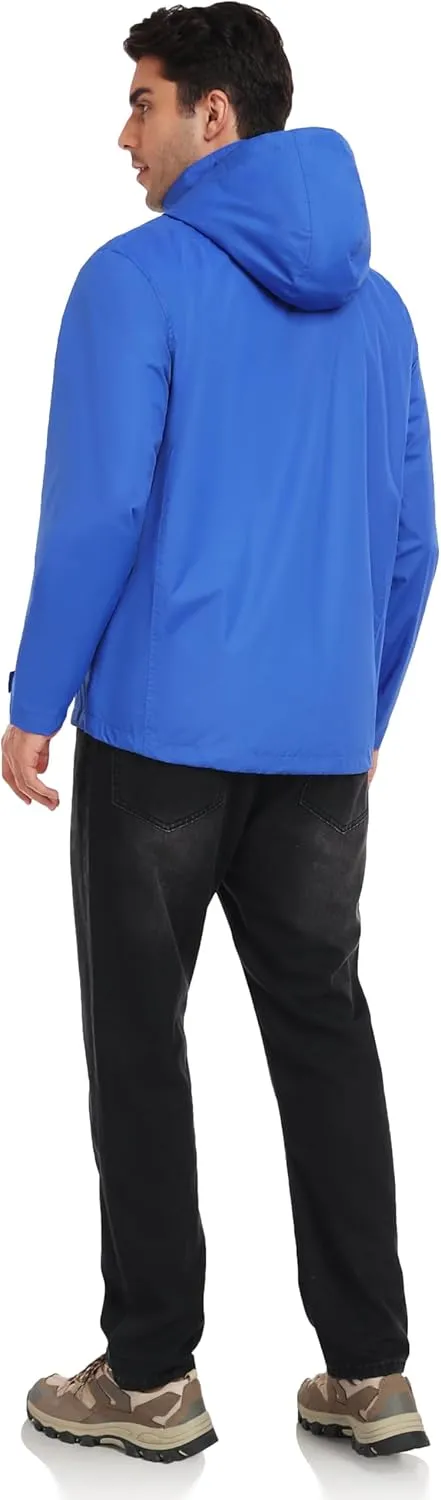 Little Donkey Andy Men's High-performance Waterproof Rain Jacket Ultra Lightweight Rain Shell for Hiking,Golf,Travel