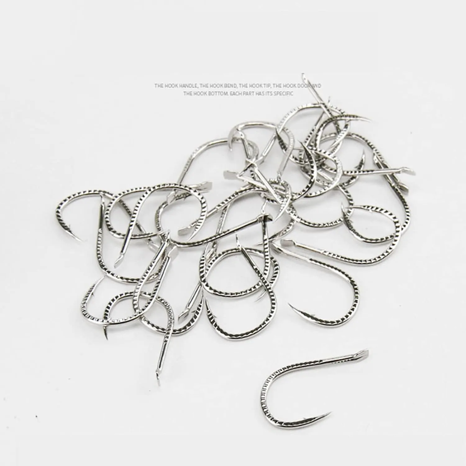 Liudan Garchi Catfish High Carbon Fishing Hooks 10 / 20 Pieces Stainless Steel Barber Fishing Hooks Golden Sea Mustad Hook Fish Carp Accessories Fishing Hooks