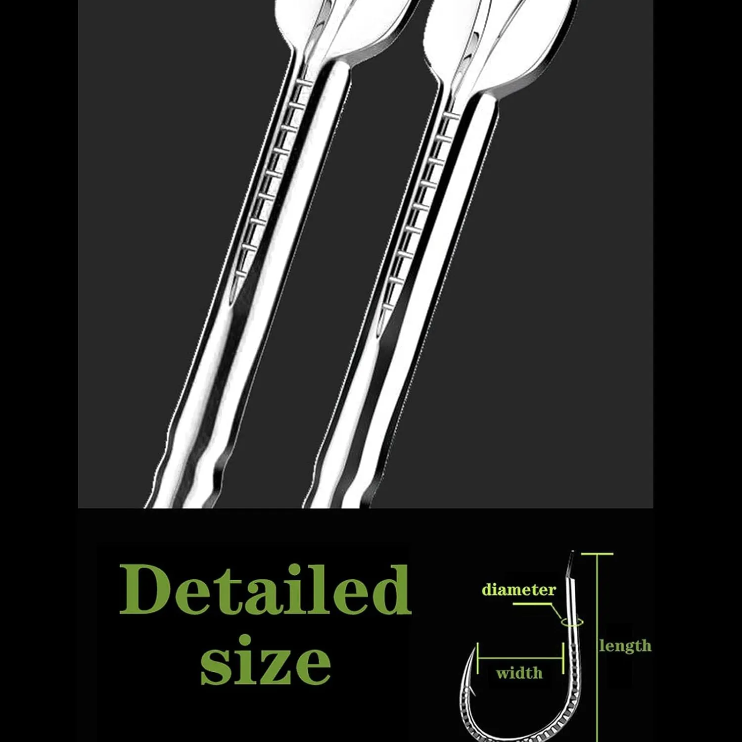 Liudan Garchi Catfish High Carbon Fishing Hooks 10 / 20 Pieces Stainless Steel Barber Fishing Hooks Golden Sea Mustad Hook Fish Carp Accessories Fishing Hooks