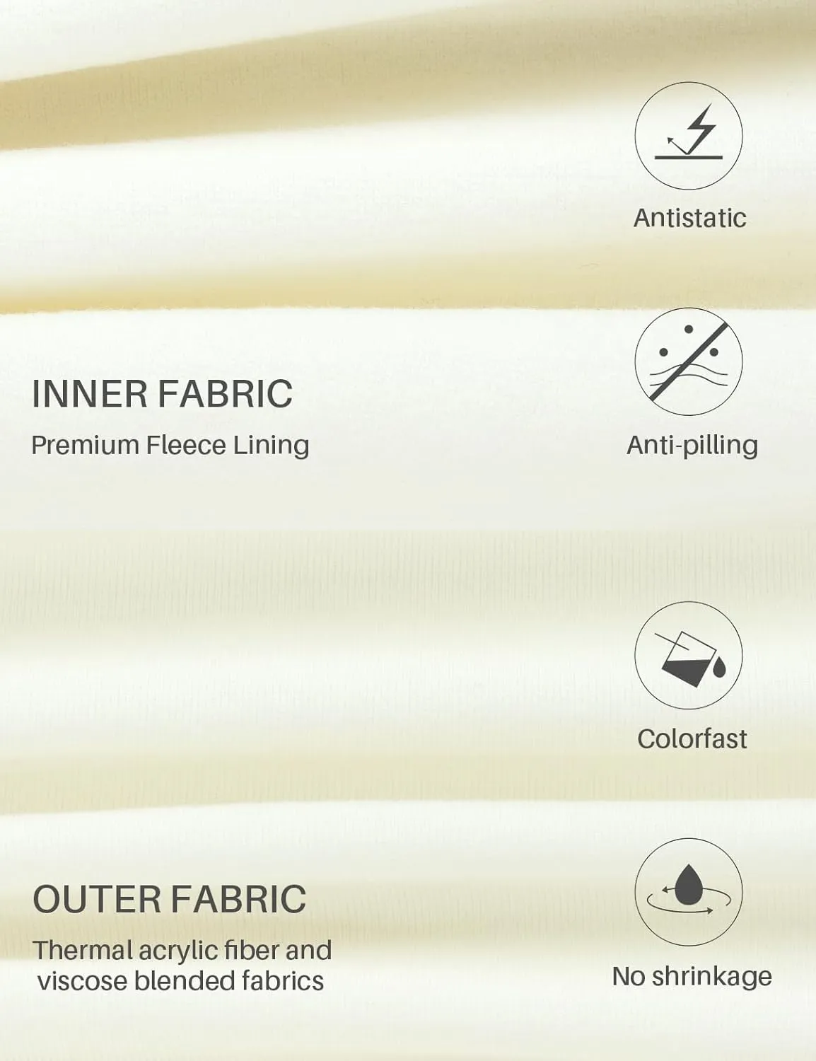 Long Johns for Women Thermal Underwear Soft Fleece Lined Base Layer Set Pajama Set Thermal Top Bottom for Cold Weather