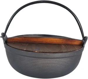 Long-Lasting Cast Iron Pan Outdoor Cooking Pot Sturdy Soup Maker Portable Hiking Cookware Set