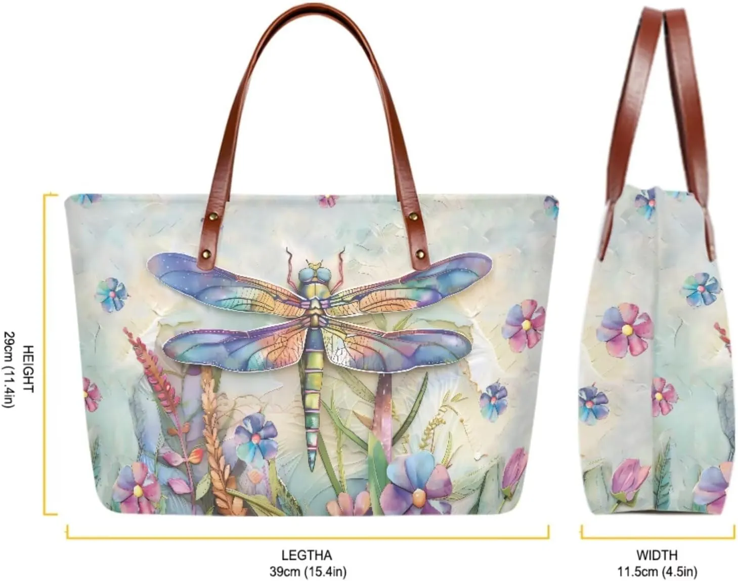Lotusorchid Purse and Wallet Set, Large Tote and Wallet Set for Women, Lightweight Purses Set
