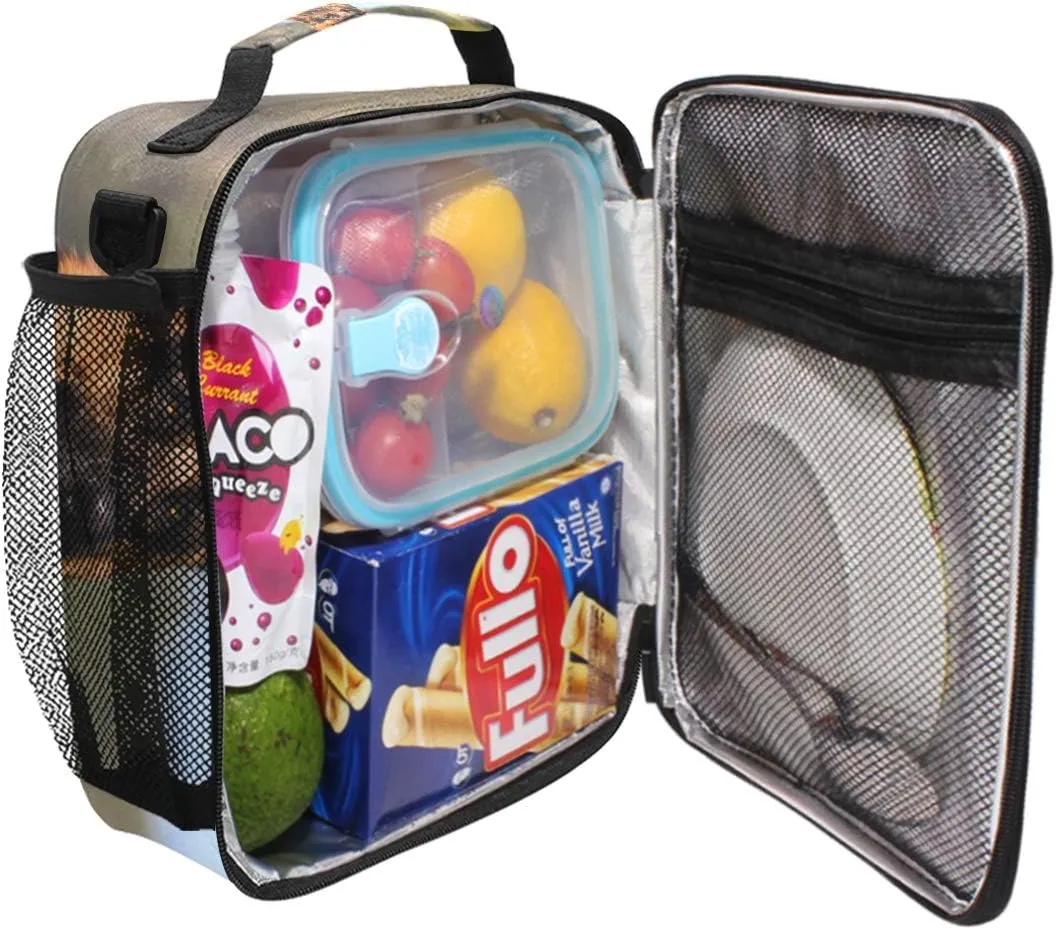 Lunch Box Bag German Shepherd Dog Animal Lunchbox Insulated Thermal Cooler Ice Adjustable Shoulder Strap for Women Men Boys Girls