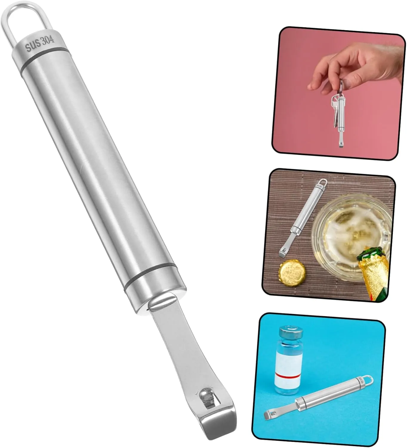 Luxshiny 3pcs Vial Bottle Opener Mini Medicine Cap Remover Portable Reusable Essential Tool for Healthcare Professionals