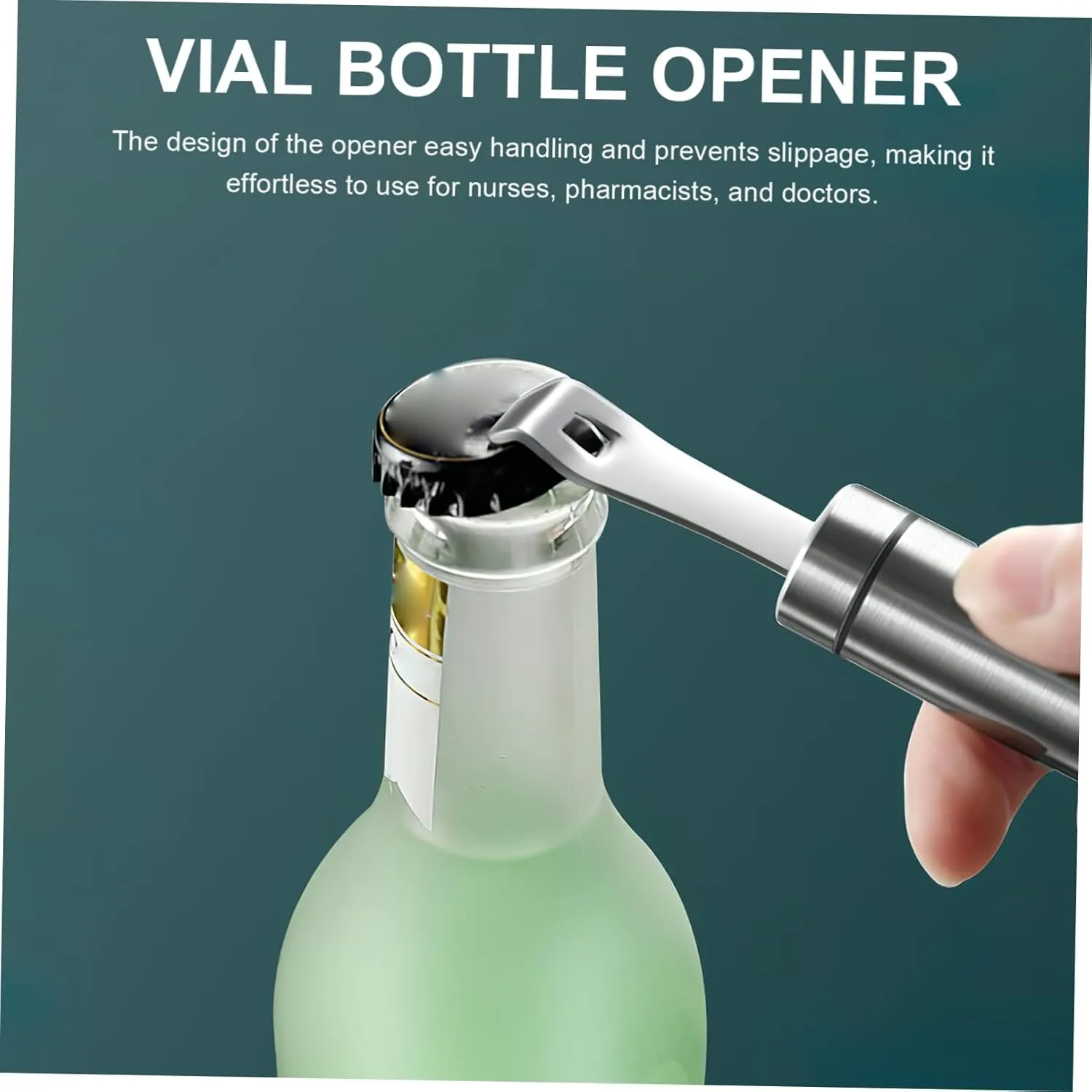 Luxshiny 3pcs Vial Bottle Opener Mini Medicine Cap Remover Portable Reusable Essential Tool for Healthcare Professionals