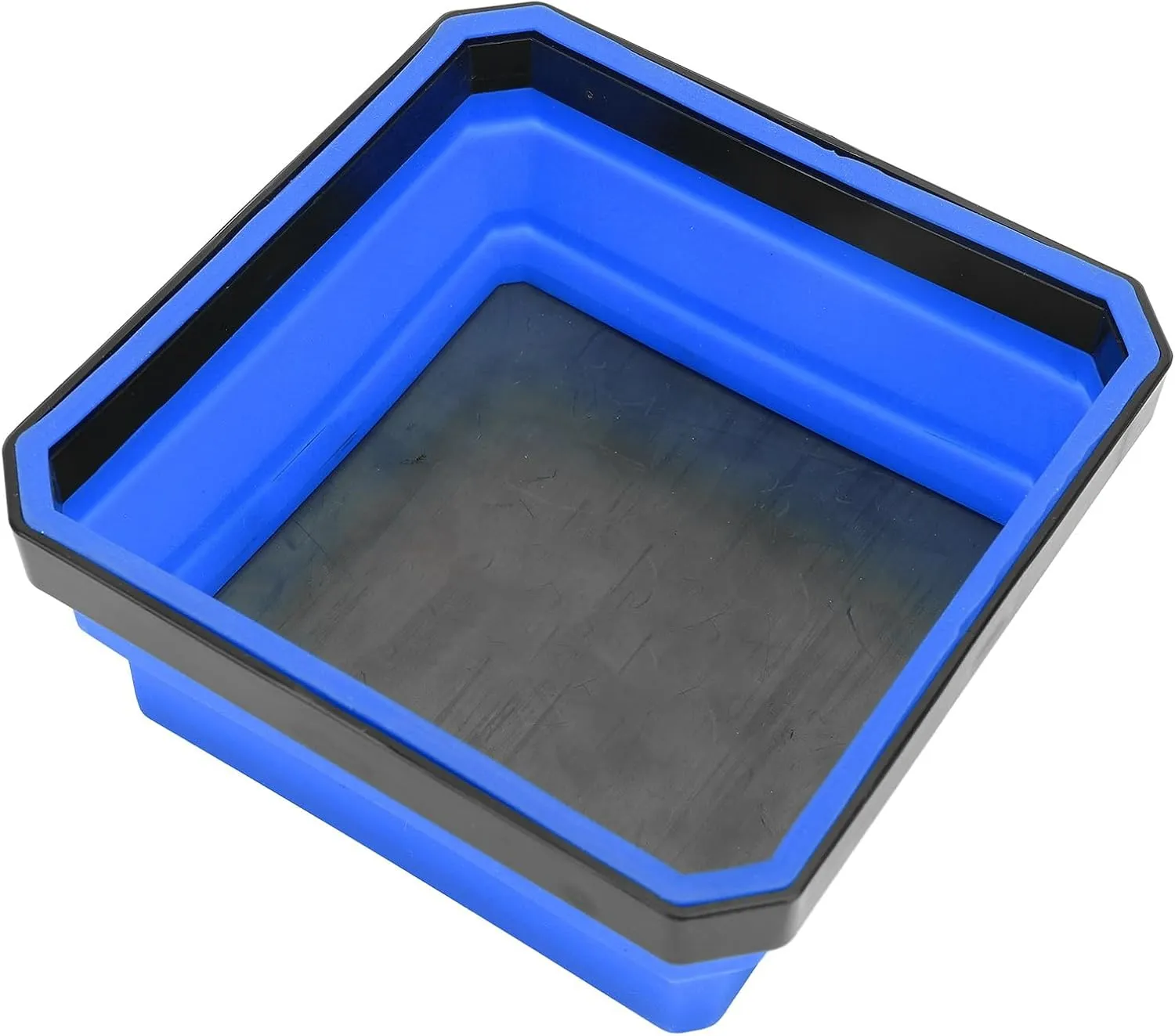 Magnetic Parts Tray, Durable Reliability MultiPurpose Portable Folding Magnetic Tray Saving Space for Washer Bolts (Blue)