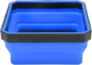 Magnetic Parts Tray, Durable Reliability MultiPurpose Portable Folding Magnetic Tray Saving Space for Washer Bolts (Blue)