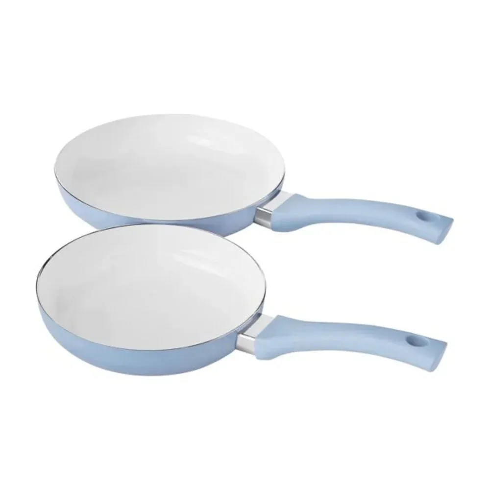 Mainstays Blue Linen Ceramic Cookware