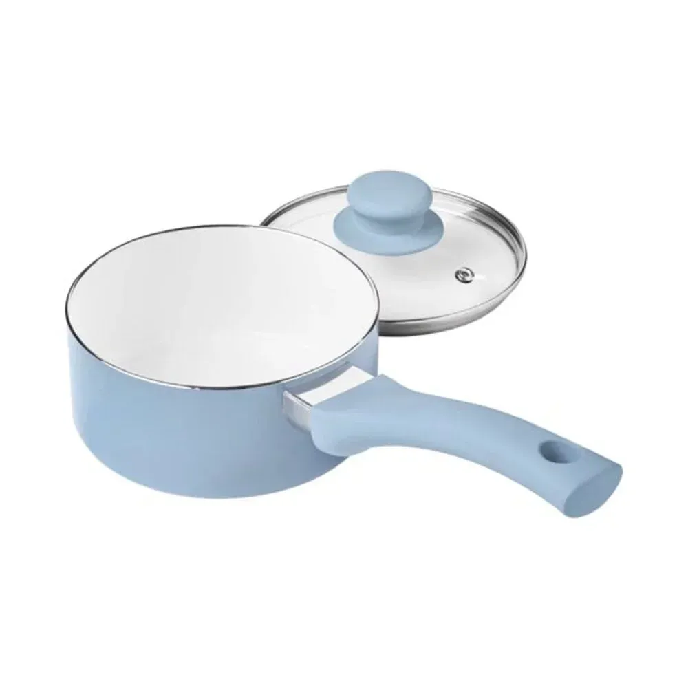 Mainstays Blue Linen Ceramic Cookware
