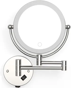 Makeup Mirror Led Wall Mounted Bathroom Mirror Magnifying Illuminated Makeup Mirror Plug Bath Vanity Cosmetic Mirror