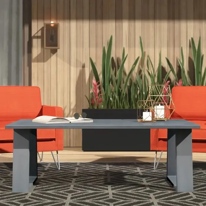 Marativa 28’’x50’â€?Aluminum Coffee Table Best Indoor & Outdoor Patio Furniture