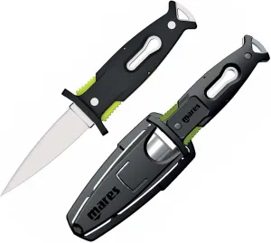 Mares Ascent Multipurpose Stainless Steel Scuba Dive Knife for Freedivers & Spearfishers | Sheath Included