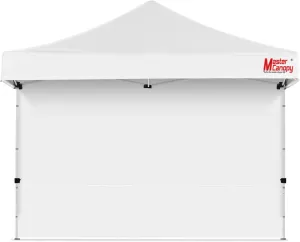 MASTERCANOPY Instant Canopy Tent Sidewall for 12x12 Pop Up Canopy, 1 Piece, White