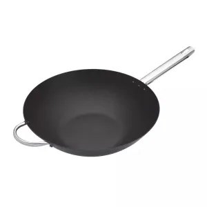 MasterClass Carbon Steel Non-Stick Wok 14"