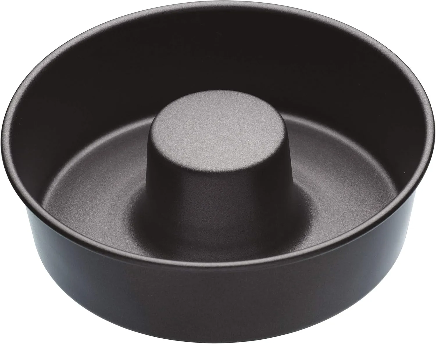 MasterClass Ring Cake Tin with PTFE, PFOA and BPA Free Non Stick, Robust 1mm Thick Carbon Steel, Savarin Mould 20cm (8”) for Cakes and Desserts, Rust Resistant, Ultimate Double-Layer, Grey
