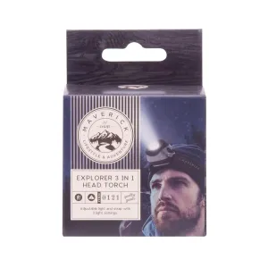 Maverick Explorer 3 in 1 Head Torch