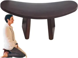 Meditation Bench - Wooden Versatile Comfortable Seat | Portable Meditation Kneeling Bench | Seat Comfortable Wooden for Mindfulness Practices Sitting Spiritual Gatherings Home Kneeling Church Worship