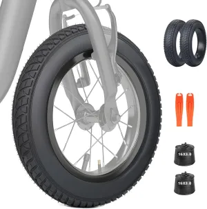 MEGHNA Fat Bike Tire 16 inch Electric Bike Tire Fat Tire 16 x 3.0 inch Heavy Duty Knooby Anti-Slip Foldable Replacement All Terrain Tire for Kids Bike E-Bike